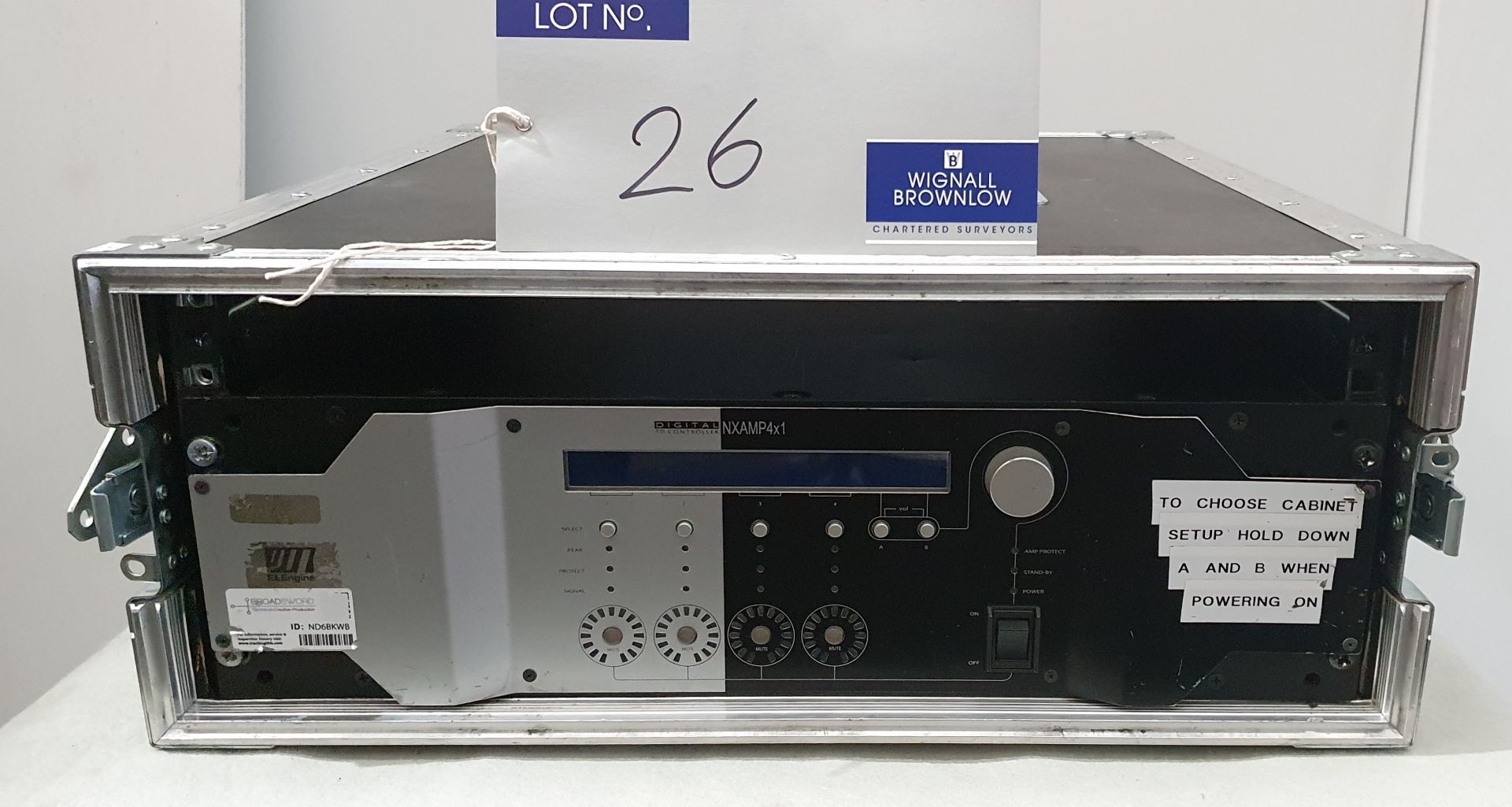 A Nexo NXAMP 4x1 Digital Power Amplifier with flight case (fully tested and working). - Image 2 of 4