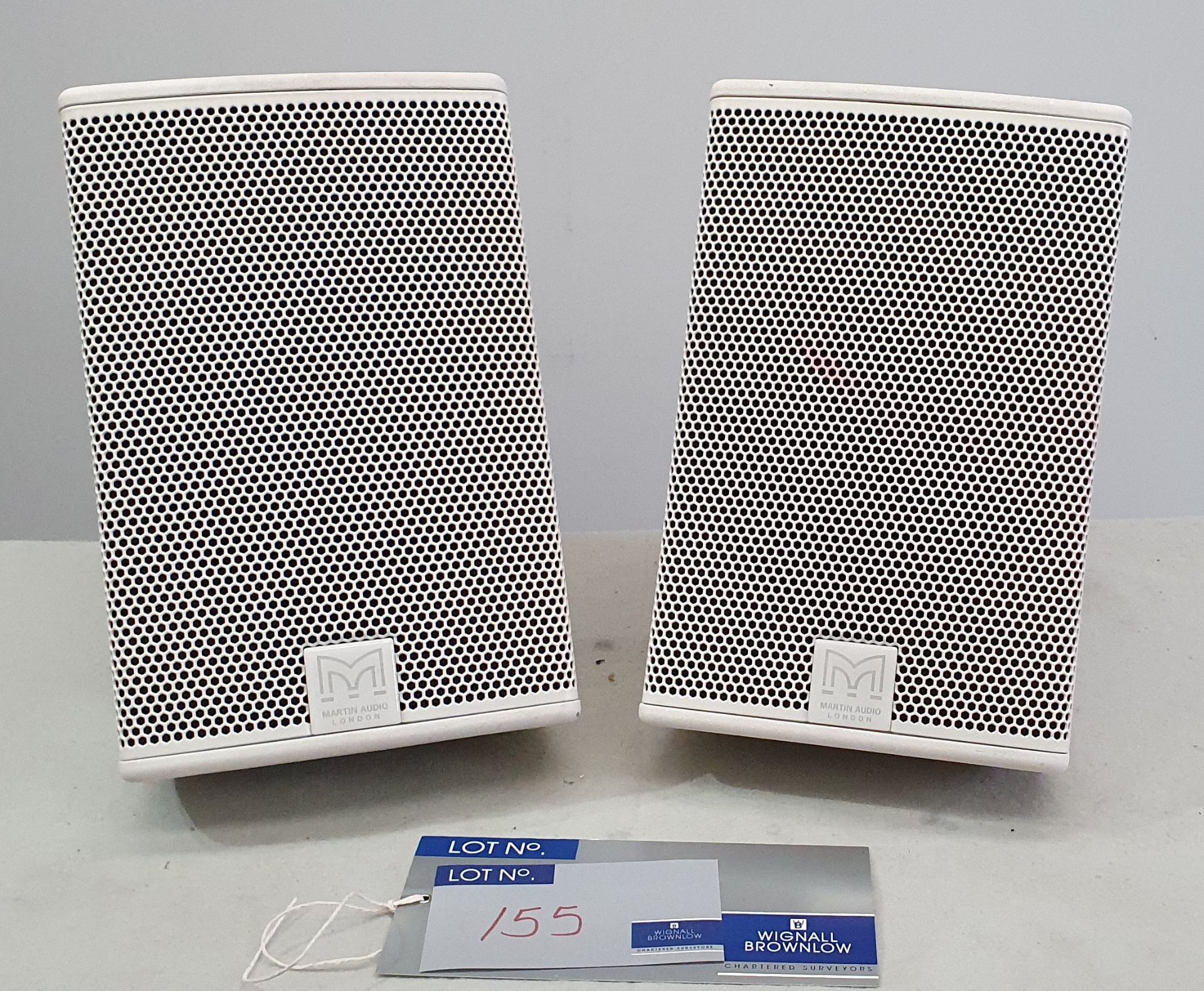 A pair of Martin CDD6 White Loudspeakers. - Image 2 of 3