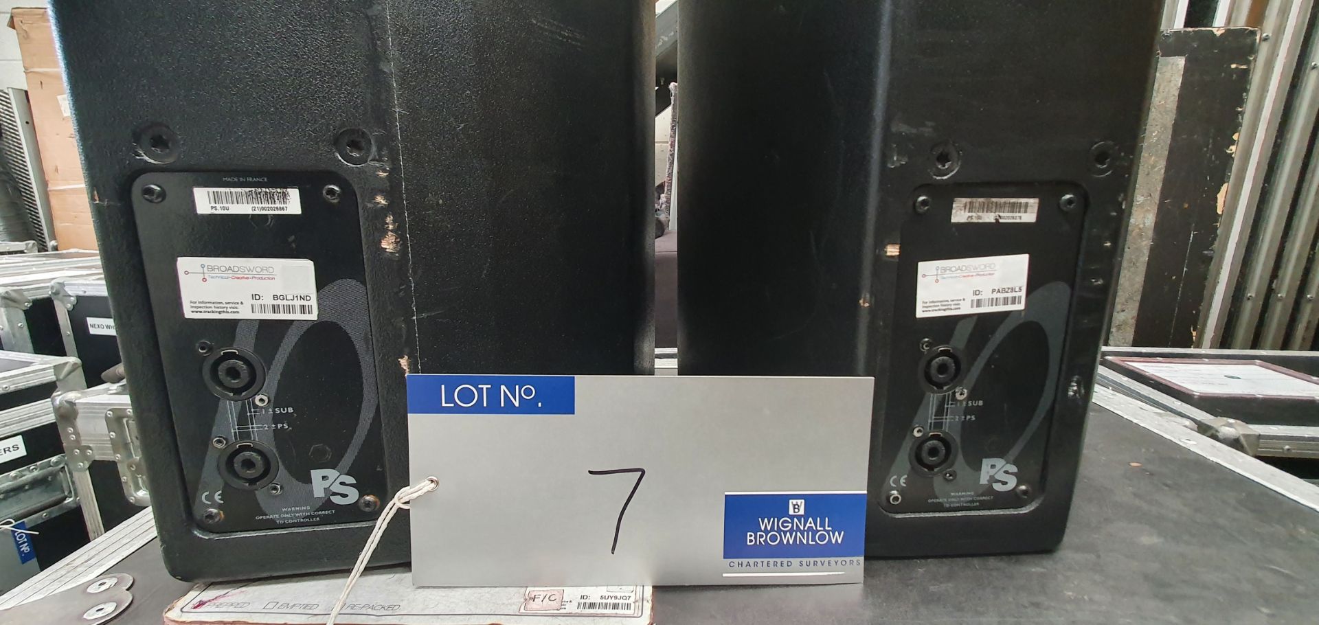 A Pair of Black Nexo PS10 Full Range Loudspeakers with mobile flight case. - Image 4 of 5