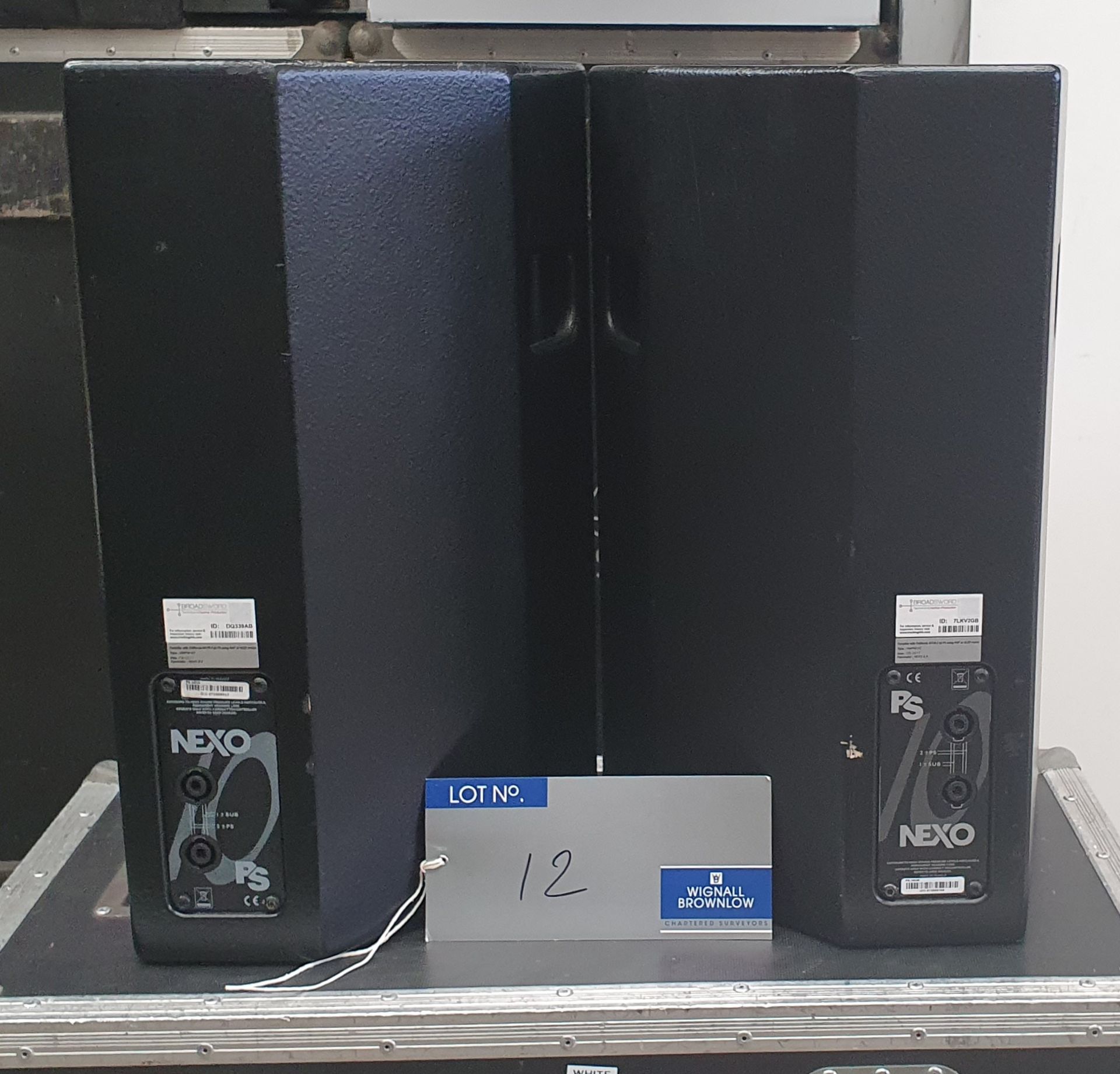A Pair of Black Nexo PS10 Full Range Loudspeakers with 5star mobile flight case. - Image 2 of 4