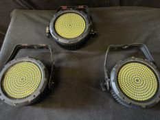 A Set of 3 Chauvet Strike 324 Strobe Lights, good condition, tested and working.