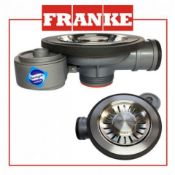 NEW (F9) Franke Low Pr Waste Semi Int + Overflow. The Franke Kitchen Sink 90mm Basket Strainer...