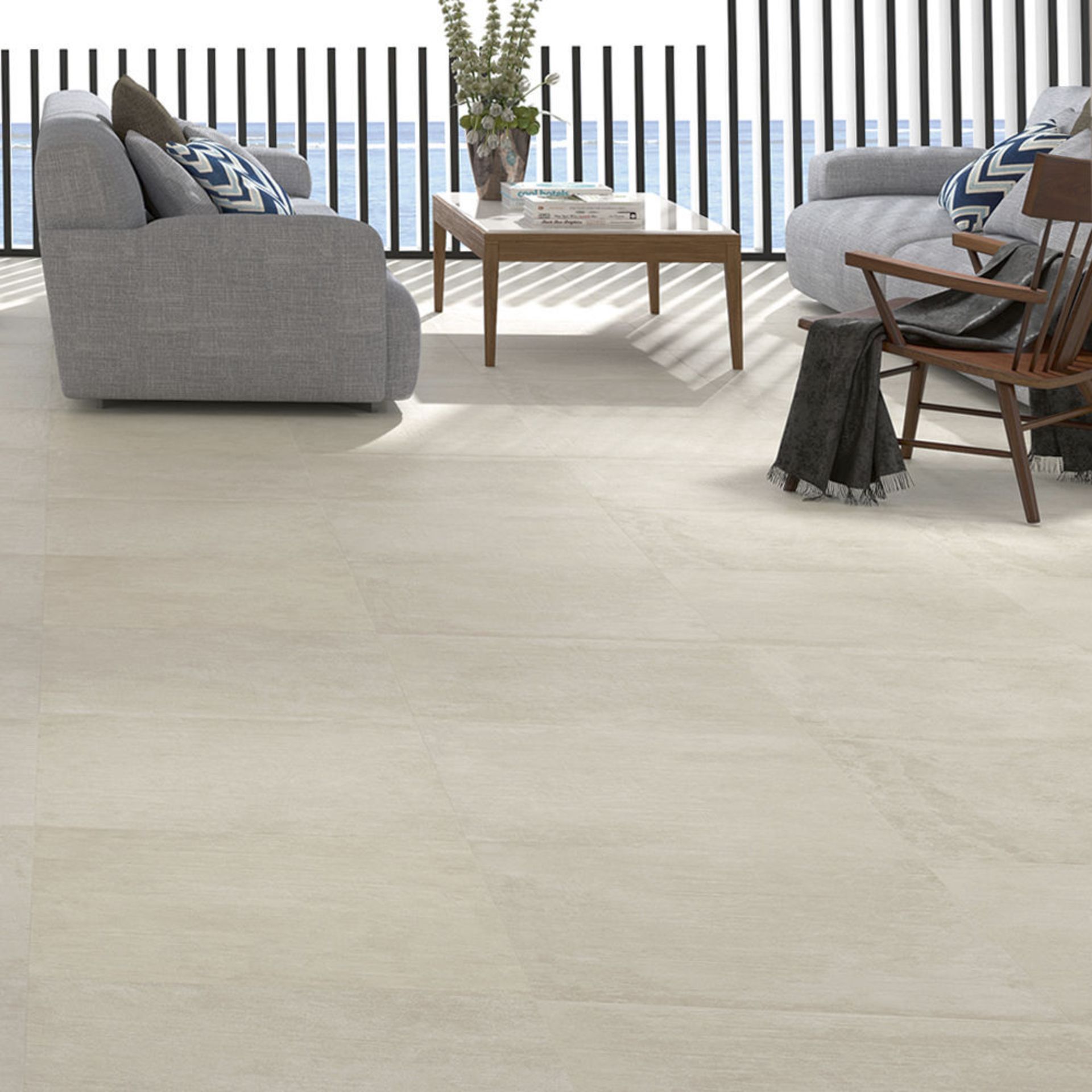 NEW 8.26M2 Square Meters of Porcelanosa Newport Beige Wall and Floor Tiles. 44.3x44.3cm per ti... - Image 4 of 4