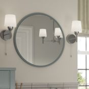 NEW (M139) Lucia 550 x 550mm Round Mirror - Grey Ash. Colour Matched Frame Mirror Durable 18...