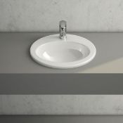 (RR158) VitrA S20 Round Inset Basin. RRP £103.99.This VitrA S20 basin has been carefully desig...