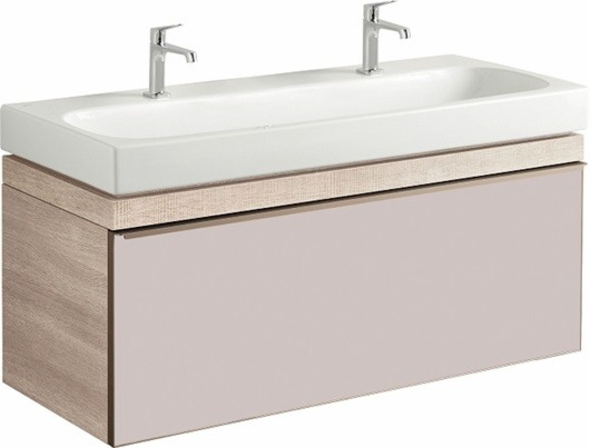 NEW & BOXED Keramag Citterio 1200mm Natural Oak/Beige Wall Hung Vanity Unit. RRP £2,89.99 Co... - Image 3 of 3