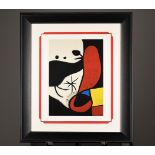 Limited Edition Joan Miro. "Femmes et Oiseaux Dans un Pay". 1 of only 75 Published Worldwide .