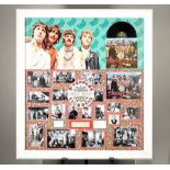 Framed Beatles Unique Presentation with Original Signatures