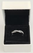 Pandora Jewellery Sterling Silver Ring Boxed Size 'O'