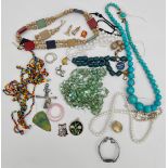 Vintage Parcel of Costume Jewellery Includes Cufflinks