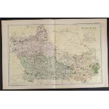 Antique Map Berkshire 1899 G. W Bacon & Co.