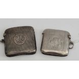 Antique 2 Sterling Silver Vesta Cases