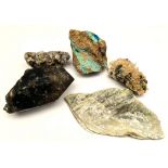 5 Assorted Large Geological Rock & Crystal Samples