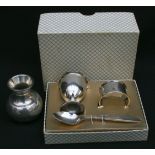 Vintage Christening Set EPNS Boxed