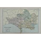 Antique Map Dorset 1899 G. W Bacon & Co