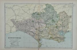 Antique Map Dorset 1899 G. W Bacon & Co