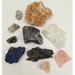 10 Assorted Geological Rock & Crystal Samples