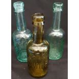 Vintage 3 x Collectable Glass Bottles