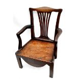Antique Hardwood Childs Chair Ideal For Doll Collectors