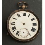 Antiques Silver Cased English Lever Pocket Watch