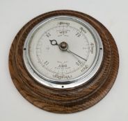 Vintage Circular Wall Barometer