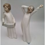 Vintage Pair of Lladro Figures 8 inches tall