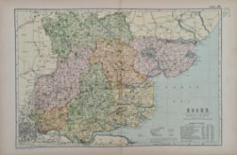 Antique Map of Essex 1899 G. W Bacon & Co