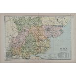 Antique Map of Essex 1899 G. W Bacon & Co