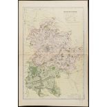 Antique Map Bedfordshire1899 G. W Bacon & Co.