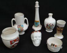 Antique 7 x Crested Ware Includes Goss