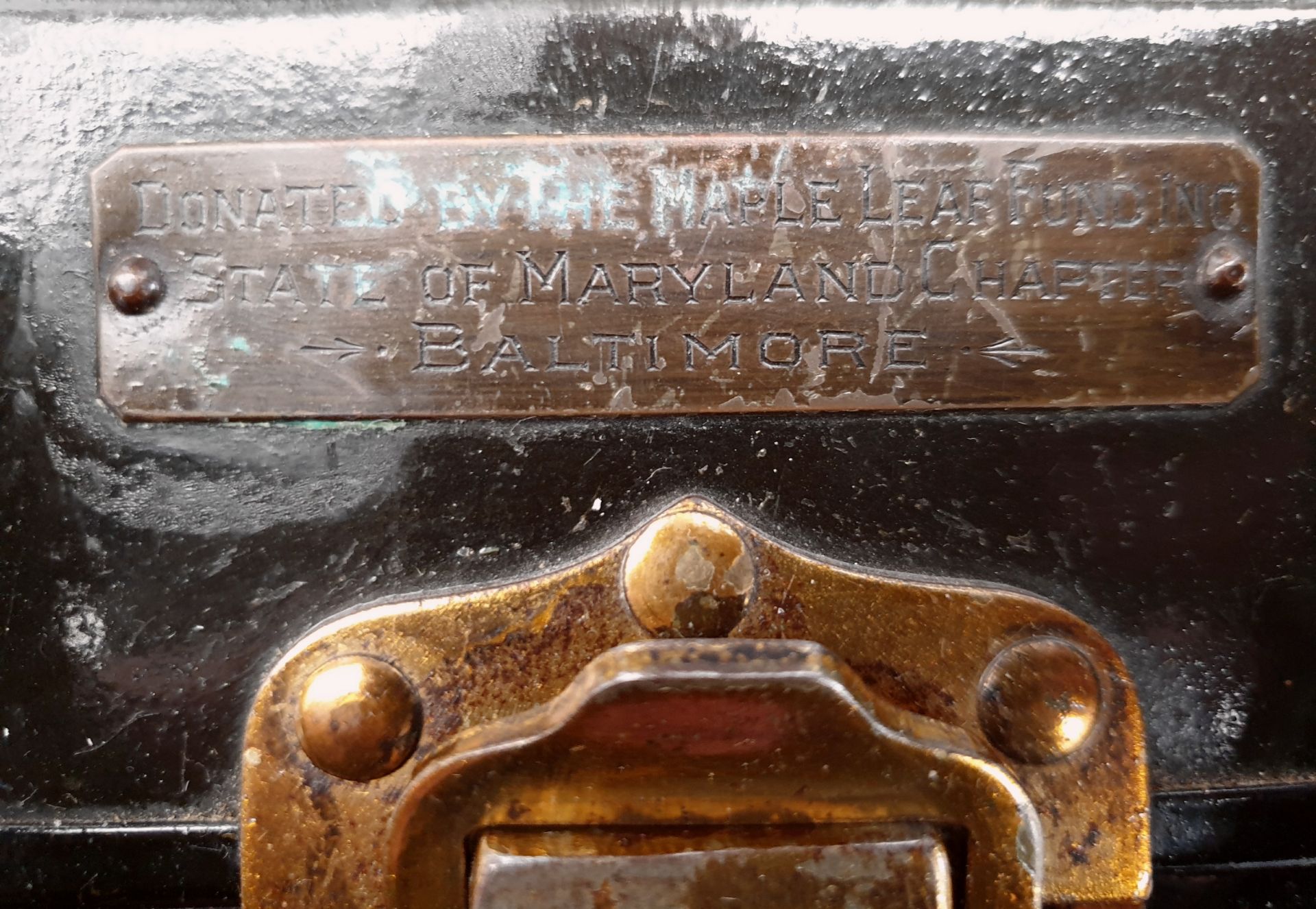 Metal & Wood Suitcase George Tiemann & Co New York - Image 4 of 8