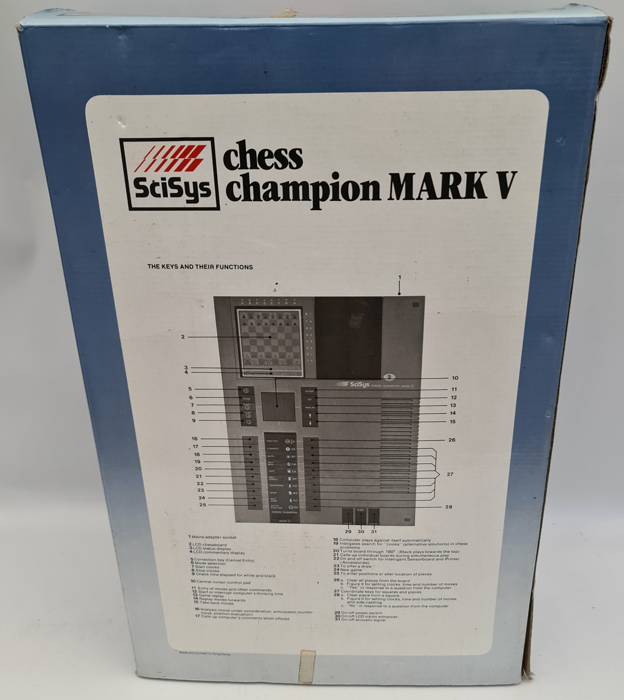 Vintage Retro 1981 SciSys Chess Champion Mark V Electronic Game - Image 5 of 5