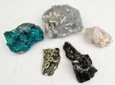 5 Assorted Geological Rock & Crystal Samples