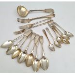 Antique Parcel of Flatware Tea Spoons etc 17 Items