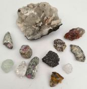 10 Assorted Geological Rock & Crystal Samples