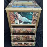 Antique Sewing Box With 3 Drawers