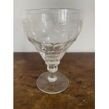 C19th cut glass rummer