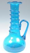 C18th French blue glass bottle