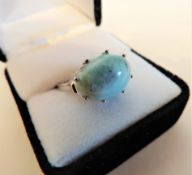 Sterling Silver Turquoise Stone Set Ring