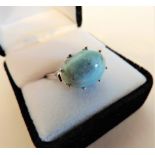 Sterling Silver Turquoise Stone Set Ring
