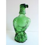 Eagle Green Glass Liquor Bottle Decanter with Removable Head for Shot Glass