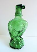 Eagle Green Glass Liquor Bottle Decanter with Removable Head for Shot Glass