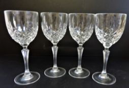 Set 4 Waterford Crystal Wine Glasses