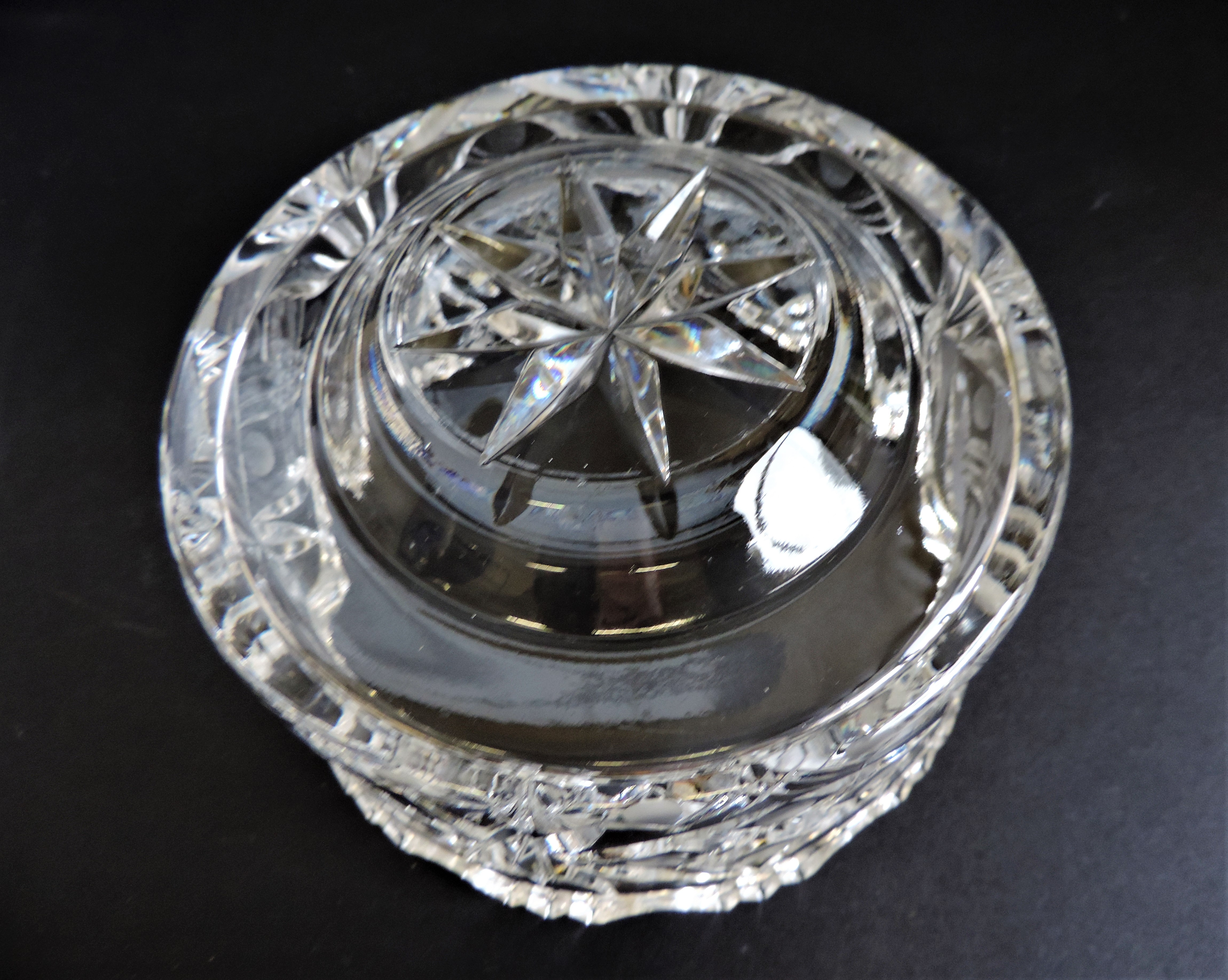 Vintage Bohemian Crystal Bowl - Image 4 of 4