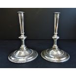 Thomas Bradbury & Sons Silver Plated Candlesticks