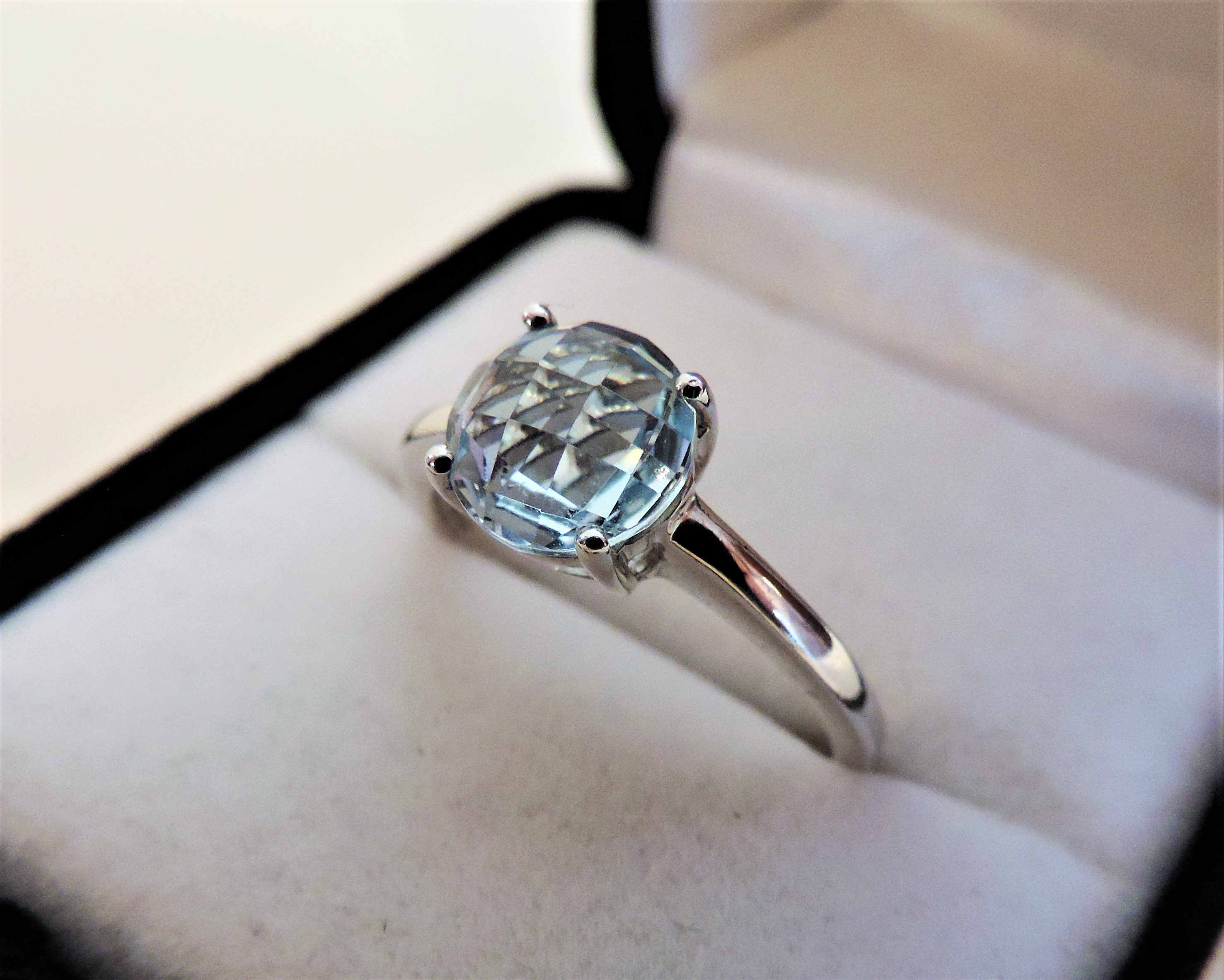 Sterling Silver 2.50ct Blue Topaz Ring