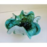 Fratelli Toso Murano Glass Biomorphic Bowl