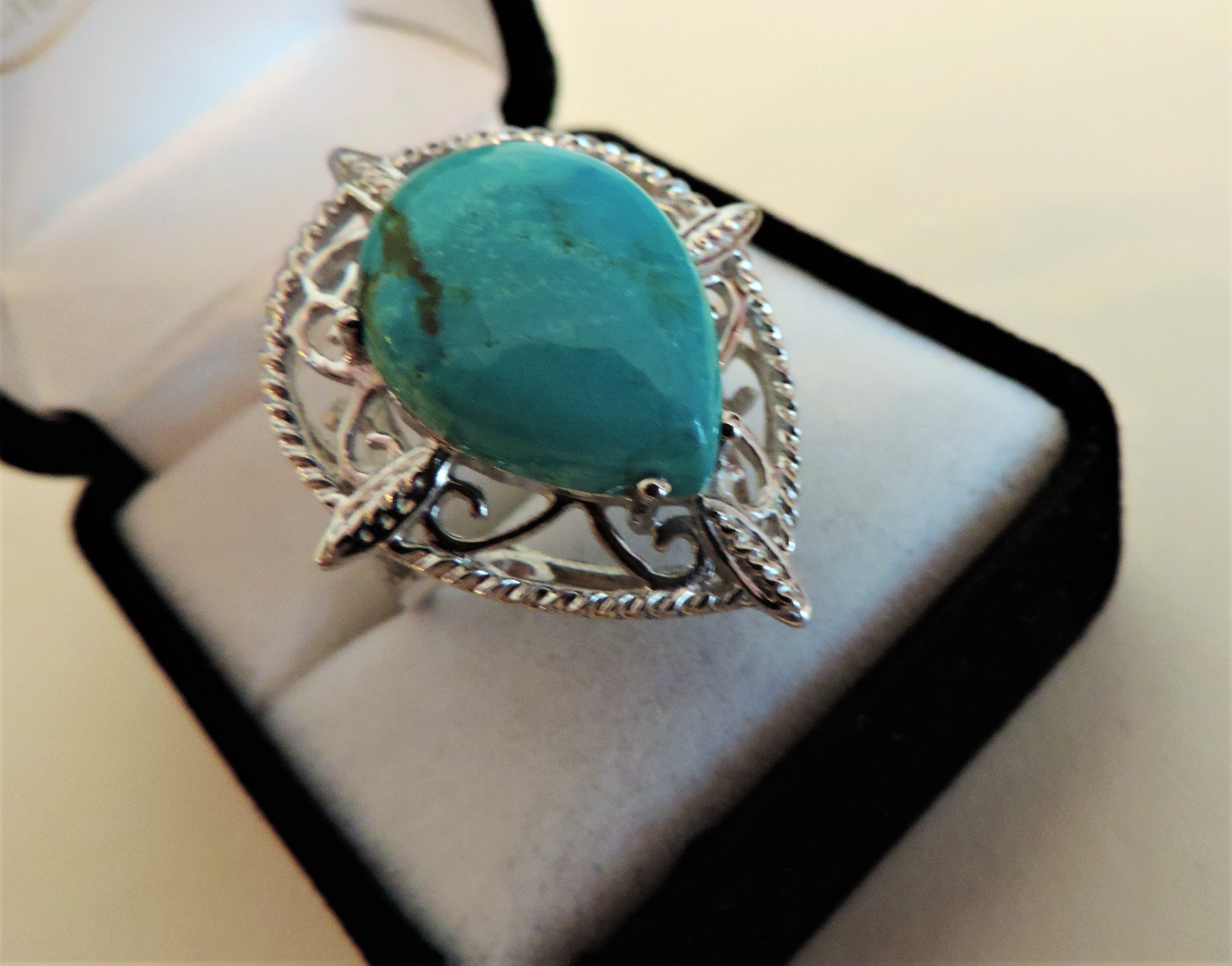 Sterling Silver Ring Turquoise Ring - Image 2 of 5