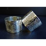 Pair of Silver Napkin Rings