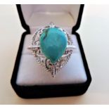 Sterling Silver Ring Turquoise Ring
